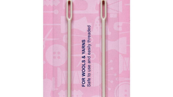 Hemline Large Eye Plastic Yarn - Pack Of 2